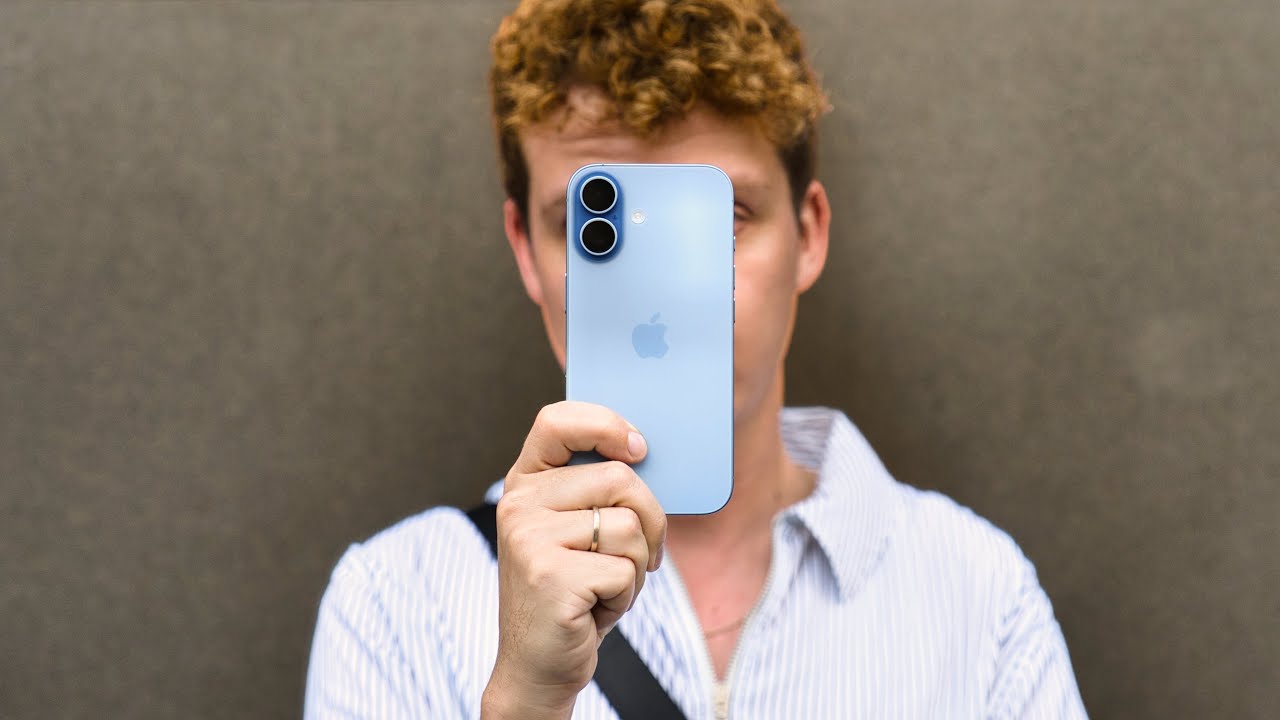 YouTube post by @VictorAbarca for LARQ. Caption reads: iPhone 17 Review: Why I'd Choose This Over the Pro.