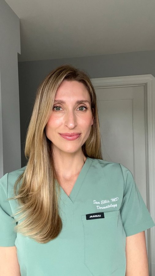 Instagram post by @drsamanthaellis for Sephora Canada. Caption reads: Healthy hair starts at the cuticle—and The....