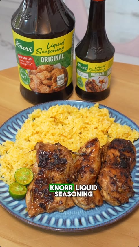 Instagram post by @skybluecafe.ph for Knorr Philippines. Caption reads: Easy Unlinamnam Pan Grilled Chicken for my....