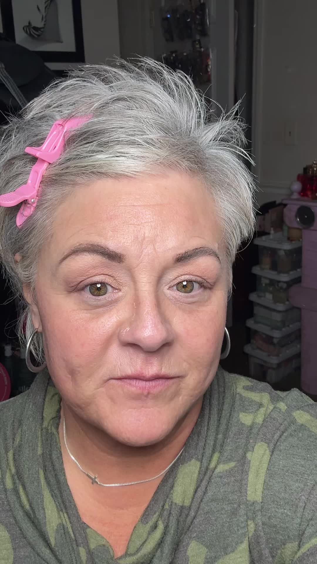 TikTok post by @heatherohlman for Doll 10 Beauty. Caption reads: @Doll 10 Beauty #peptide #foundation #skincare....