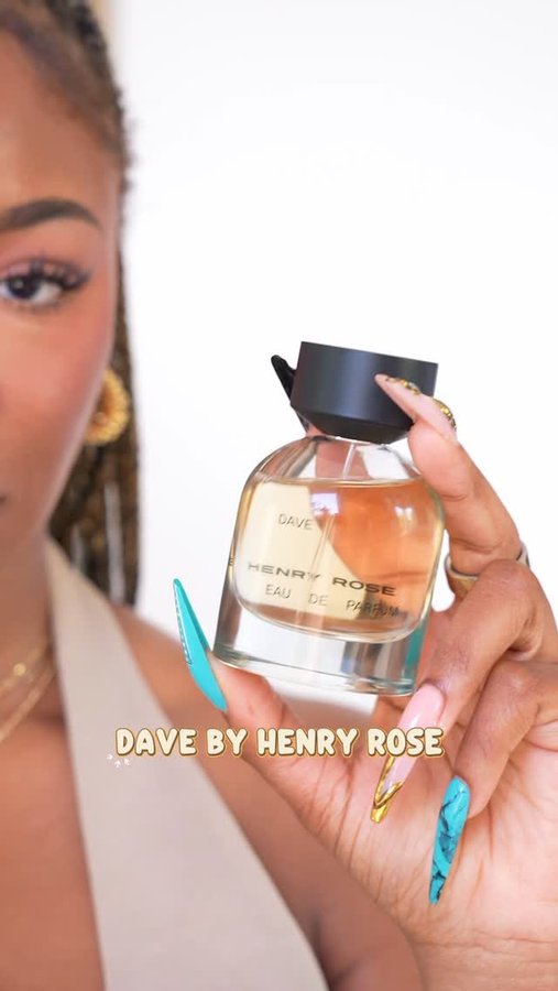 Instagram post by @funmimonet for Henry Rose. Caption reads: ad | Dave by @HenryRose is not your average....