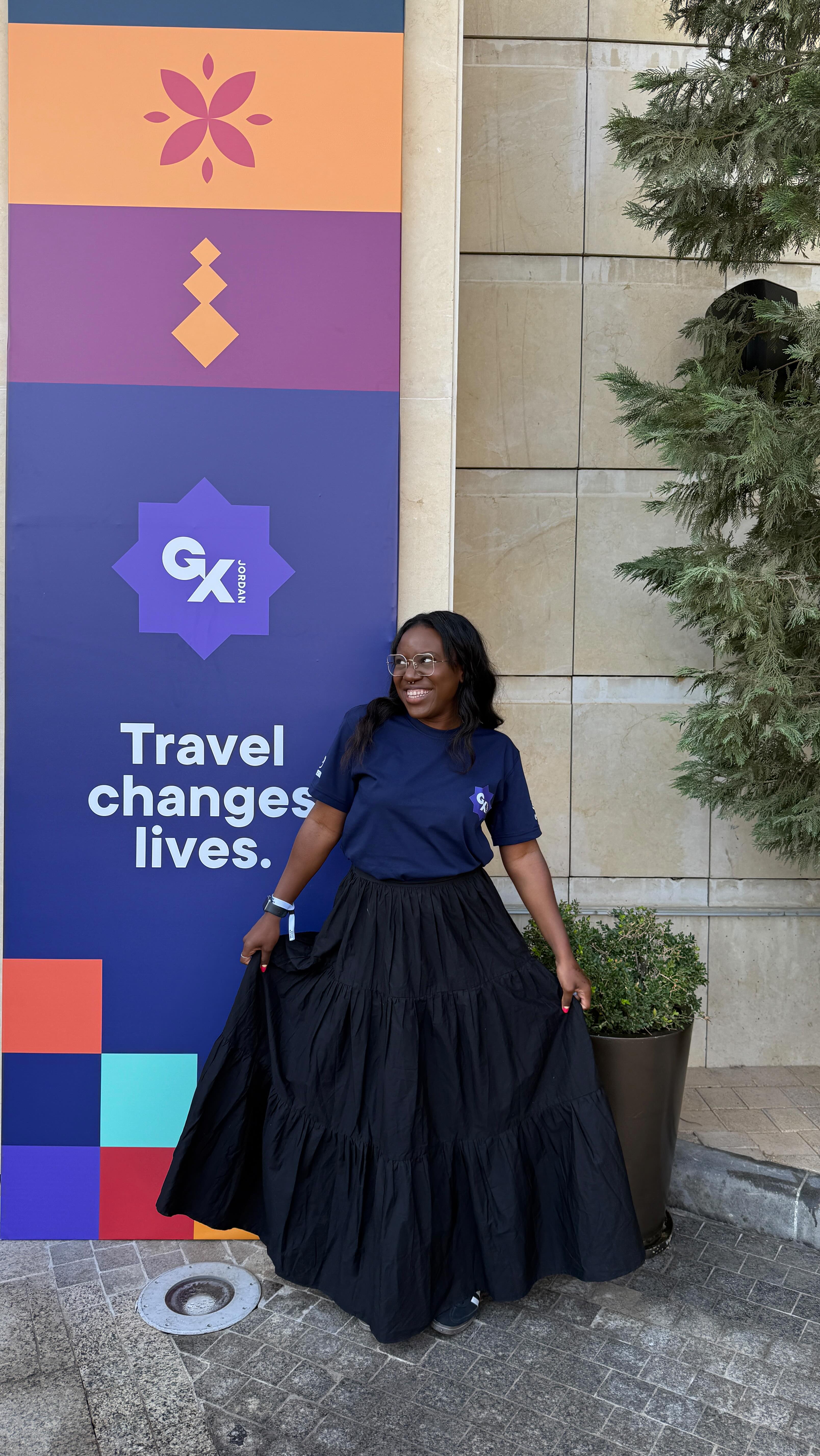 Instagram post by @tosinfinityandbeyond for G Adventures. Caption reads: From Jordan 🐫✨ This year’s World Community....