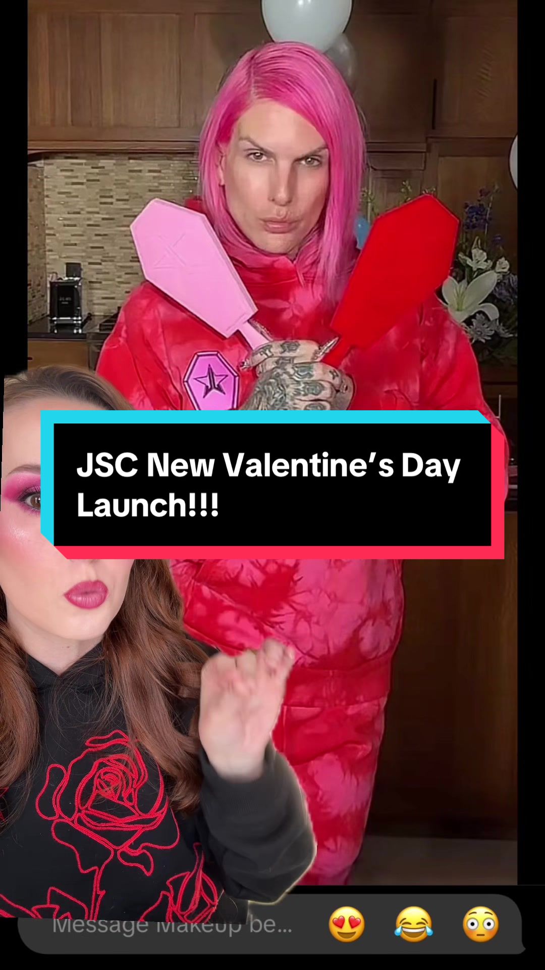 TikTok post by @jessicawallsbeauty for Jeffree Star Cosmetics. Caption reads: @Jeffree Star @Jeffree Star Cosmetics new....
