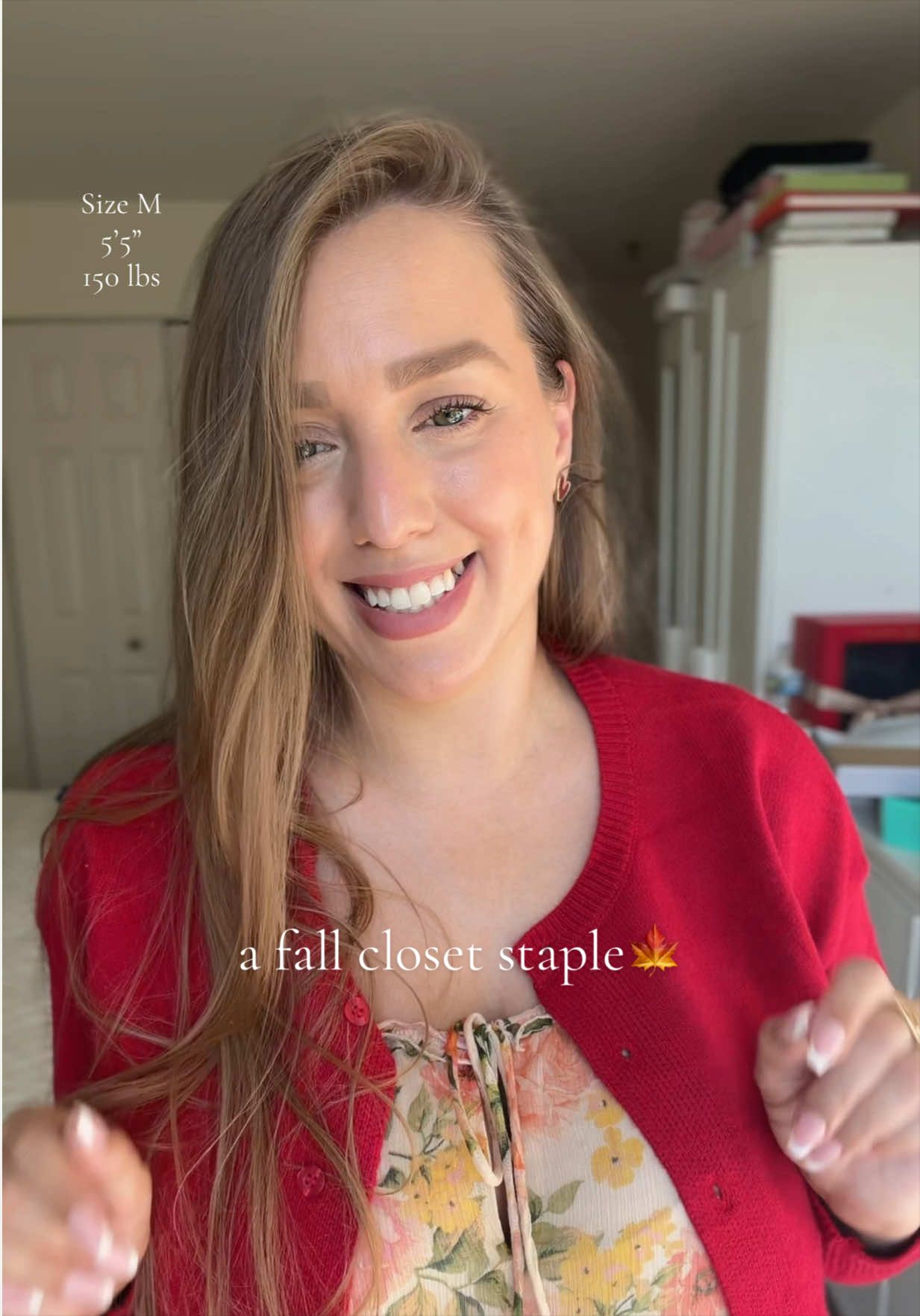 TikTok post by @katarina_mom for Automet. Caption reads: [...] I am wearing size M (5’5” and 150lbs)....