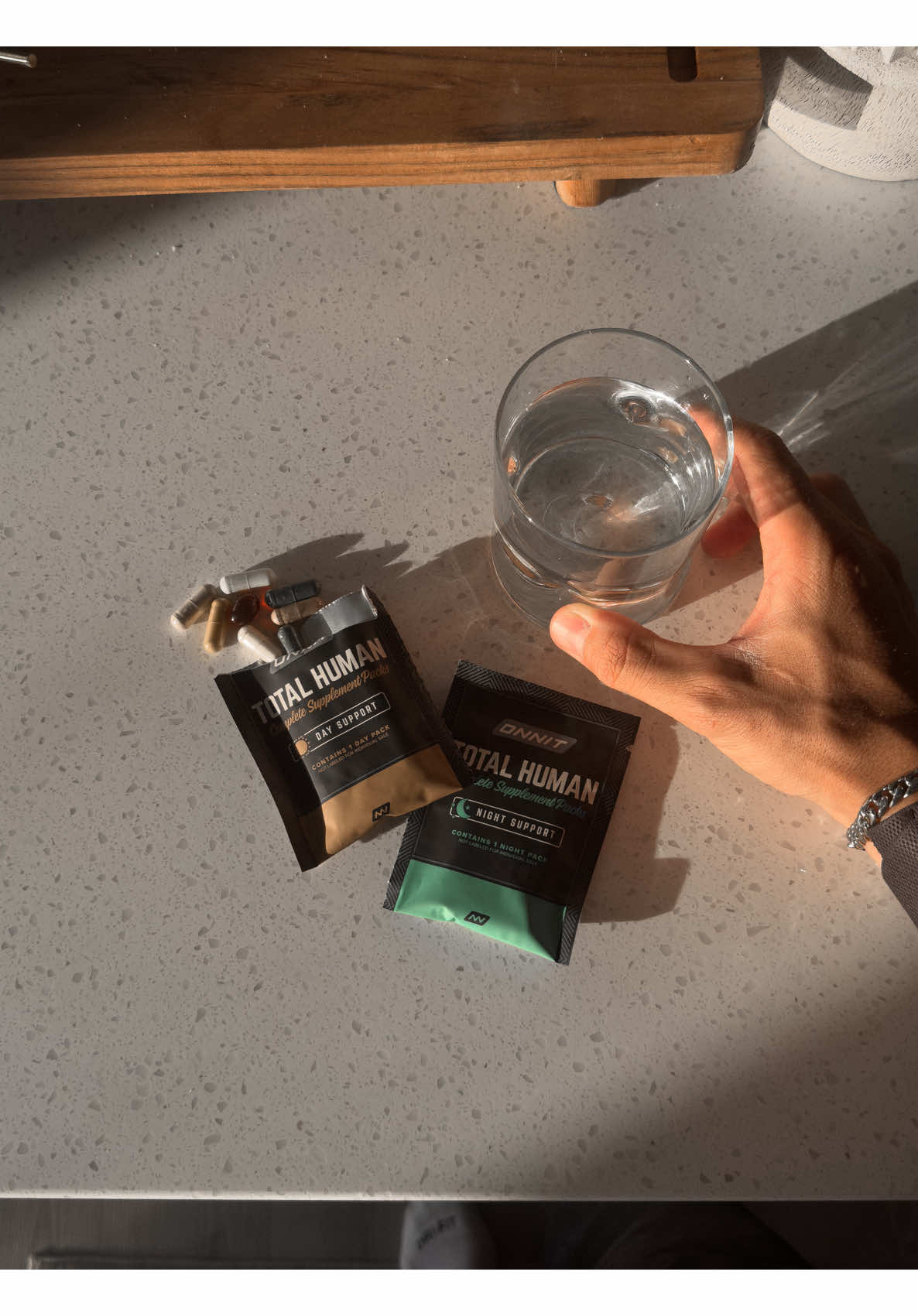 TikTok post by @jacksonchild_ for Onnit. Caption reads: [...] For my family, my health, and my work. ONNIT....