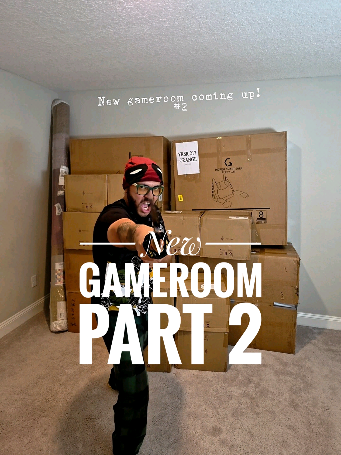 TikTok post by @maccagames for Nanoleaf. Caption reads: New GAMEROOM coming up part 2 🤩 Big thanks to....