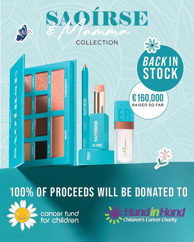 Instagram post by @saoirseandmamma for BPerfect Cosmetics. Caption reads: The @saoirseandmamma is back - because your....