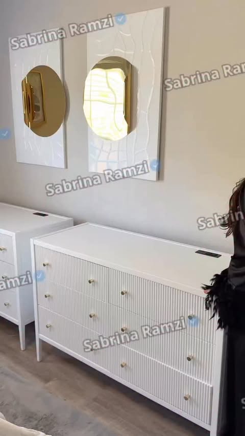 Instagram post by @sabrina__ramzi for Homary. Caption reads: [...] my swimwear! These two drawers are from....