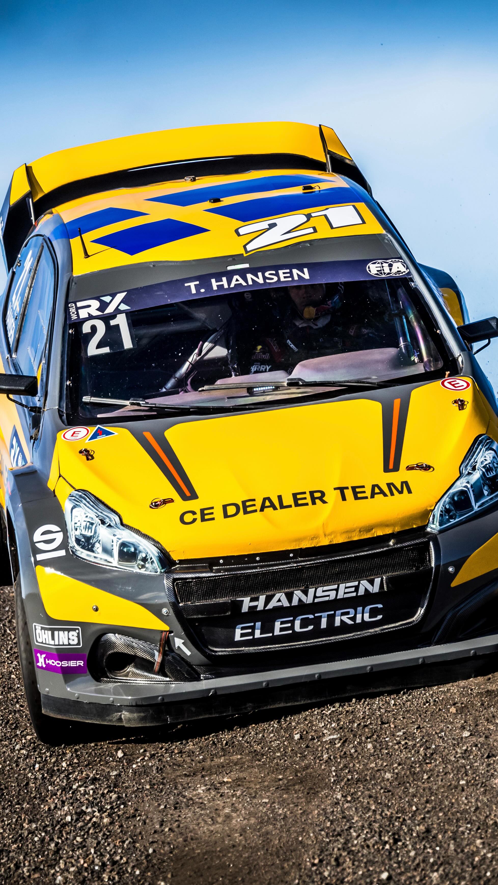 Instagram post by @timmy_hansen for Sparco Gaming. Caption reads: Join me for a lap of KymiRing 🇫🇮 

#WorldRX....