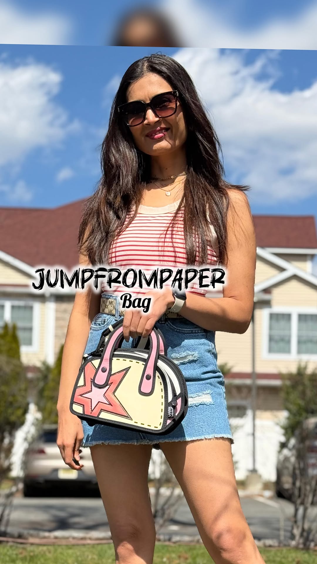 Instagram post by @swatighadwaje10 for JumpFromPaper. Caption reads: “Carry your dreams in style.”👜 

Bag....