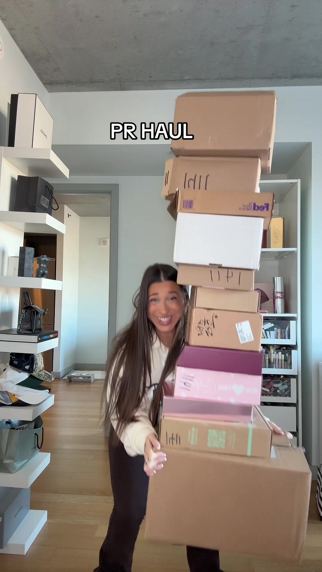 TikTok post by @allierosss for Revlon Hair Tools. Caption reads: [...] @ColourPop Cosmetics @Phlur Fragrances....