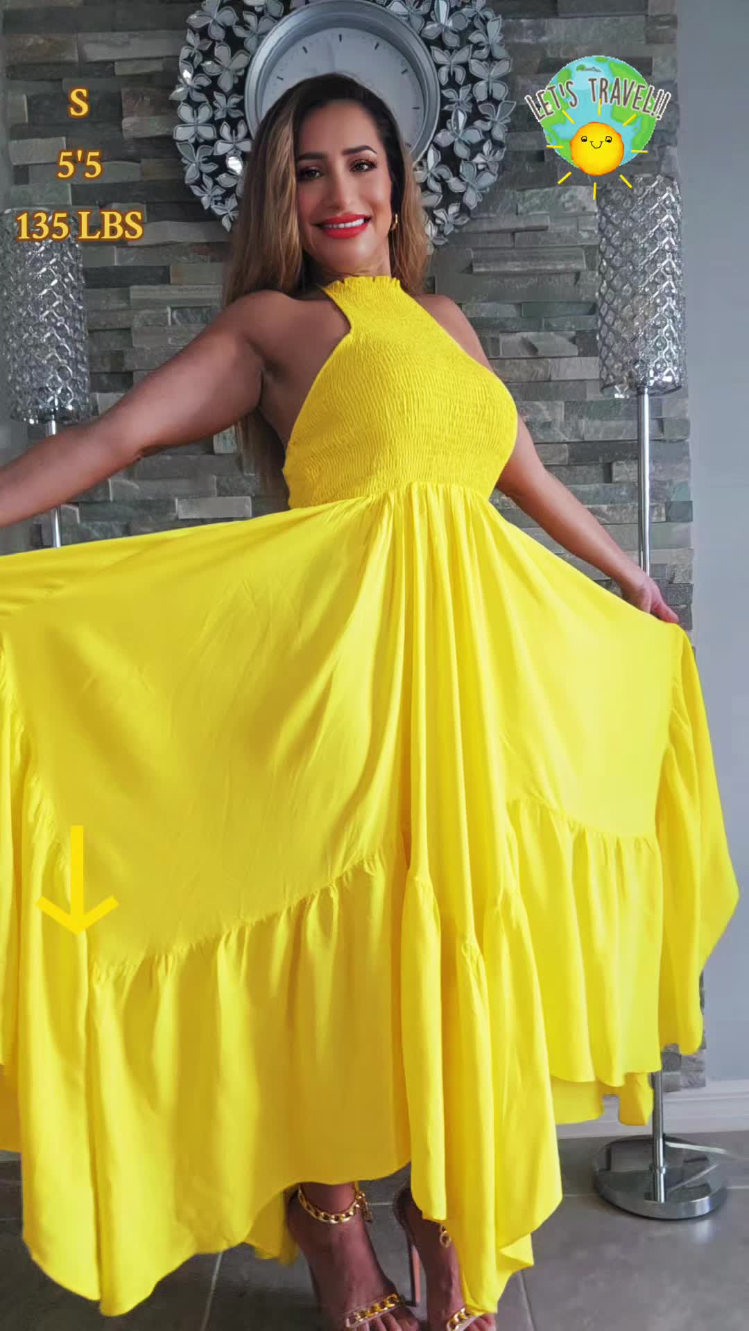 TikTok post by @shirlycj for ChicMe. Caption reads: Tu Necesitas Este Hermoso Vestido En Tu Closet....