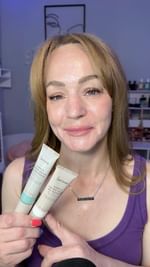 Instagram post by @beauty.is.everyone for Karuna Skin. Caption reads: Finding a sunscreen that protects *and* perfects?....