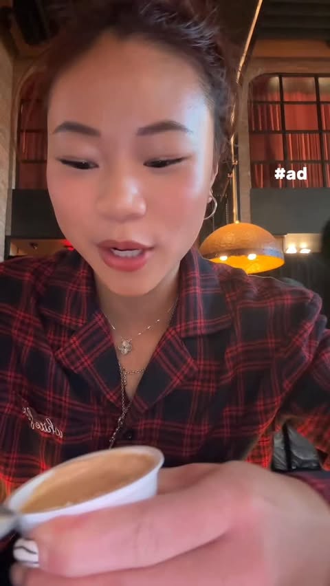 Instagram post by @sa.nguyenn for Domino's Pizza. Caption reads: Pizza and pajama party #ad @dominos....