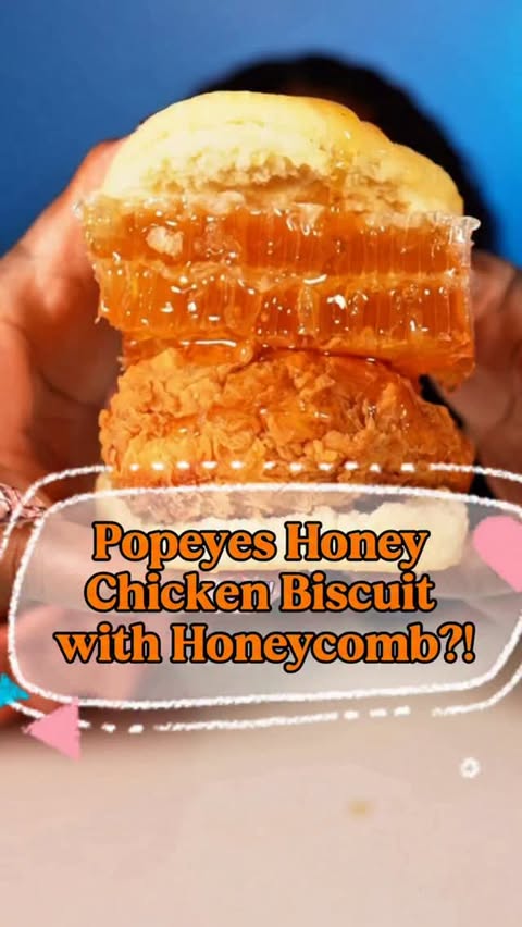 Instagram post by @ashanwaki for Popeyes. Caption reads: #PopeyesPartner I tried Popeyes new Honey Chicken....