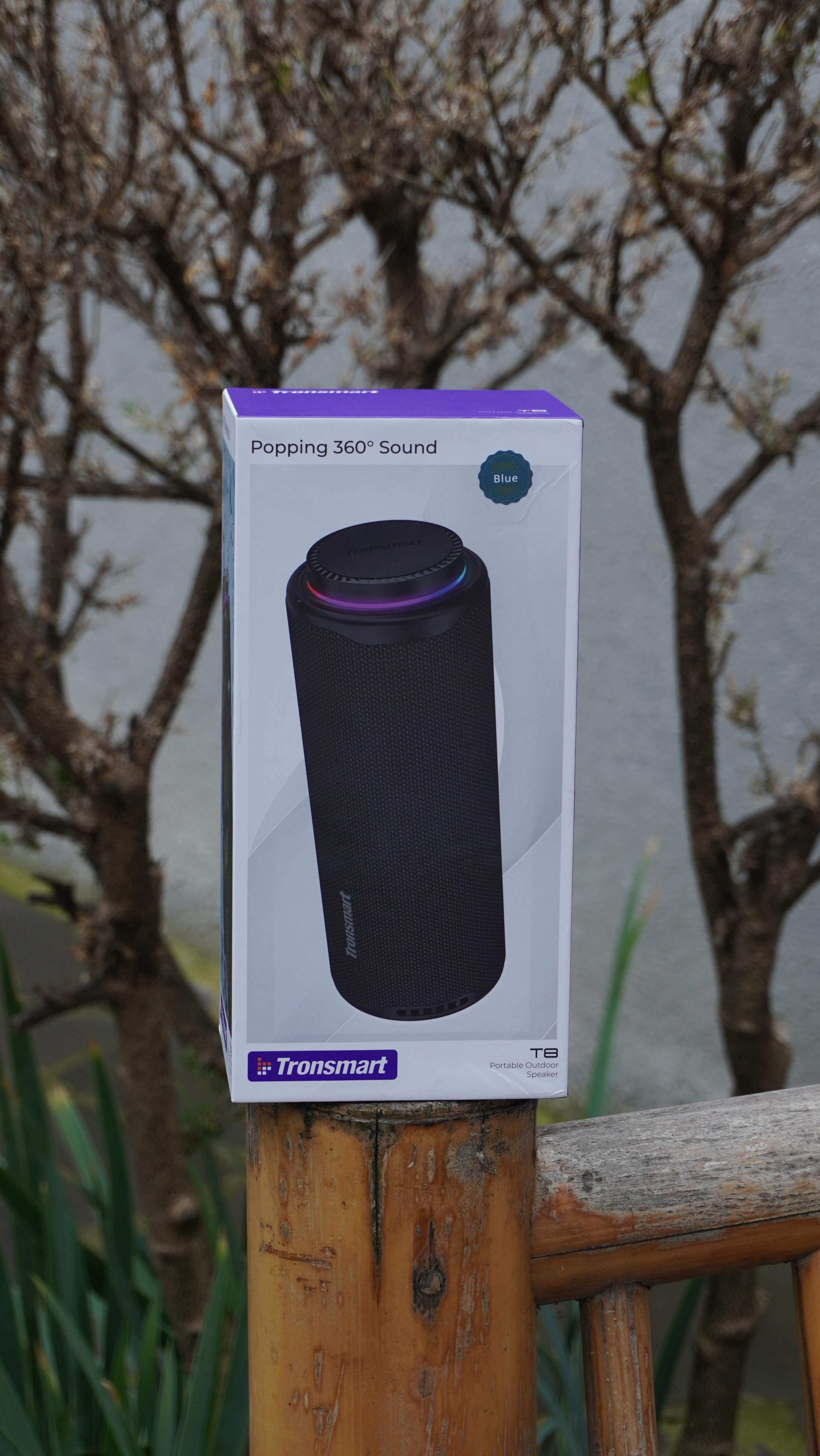 Instagram post by @ugclasha for Tronsmart. Caption reads: Crank up your outdoor vibes with the new....