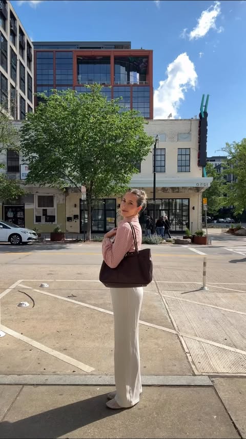 Instagram post by @peytonjohnsonnn for Ka'Chava. Caption reads: romanticize my DC weekday with me 🦋🌸✨ @kachava....