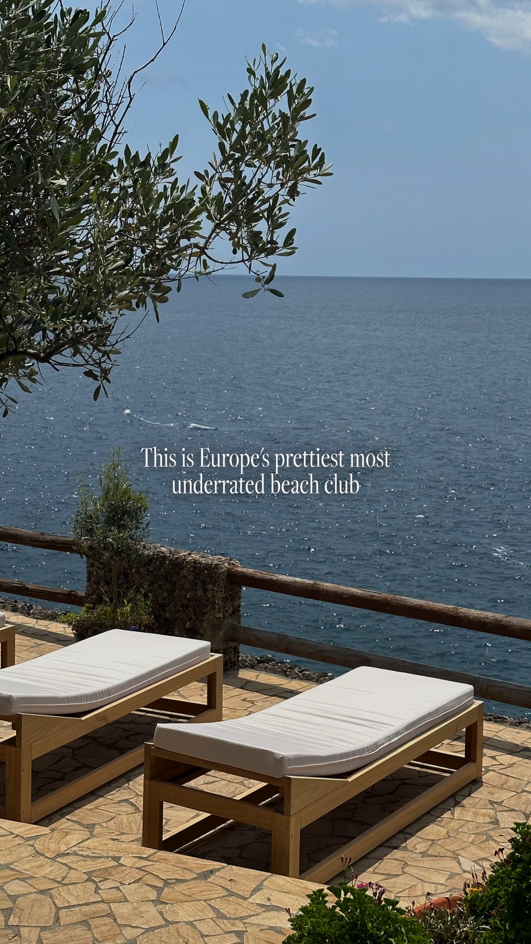 Instagram post by @calliethorpe for Condé Nast Traveller. Caption reads: Accessible by boat (or 220 very, very steps down a....