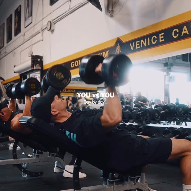 Instagram post by @dpersy for Gymshark. Caption reads: [...] 💫

Check out the new @gymshark Varsity drop....