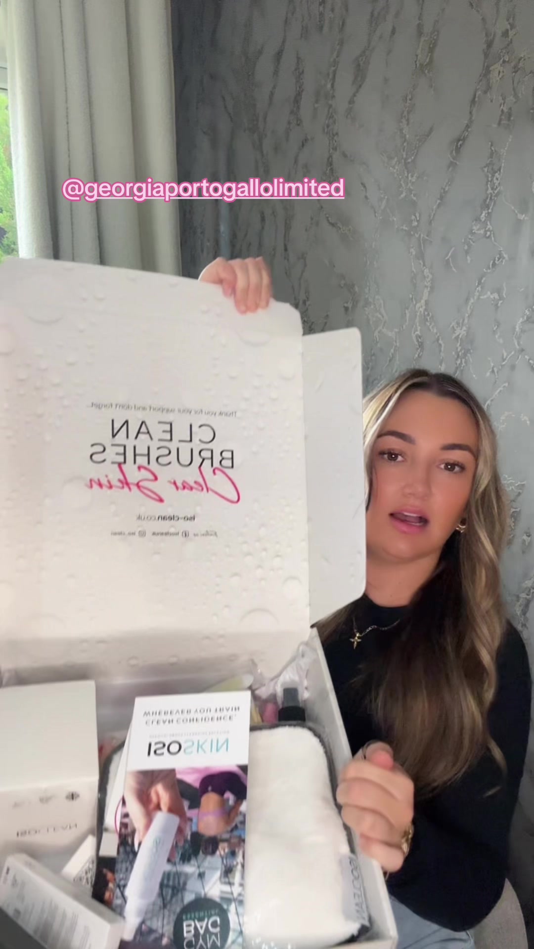 TikTok post by @danielle2104x for Nature Spell. Caption reads: 🤩 @Buffed Cosmetics @Kanzen Skincare....