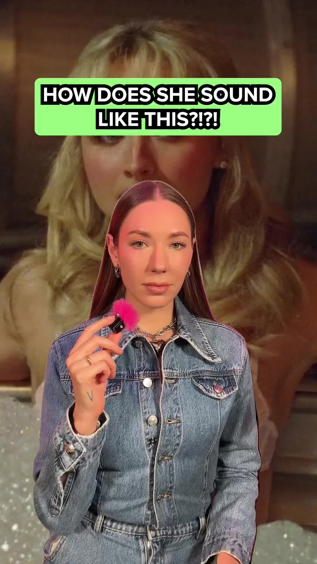 TikTok post by @thealinasmith for LANDR. Caption reads: [...] All plugins from the vocal suite by @LANDR....