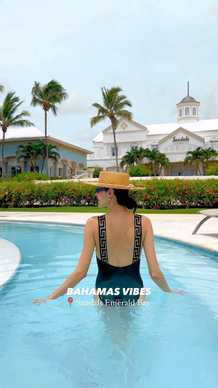 Instagram post by @aryannepadilha for She is Not Lost. Caption reads: 🌴☀️Living the island dream with the Bahamas....