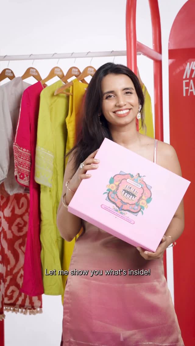 Instagram post by @gud.gum for Nykaa Fashion. Caption reads: Outfit crisis at the 11th hour? Relax, the Jagmag....