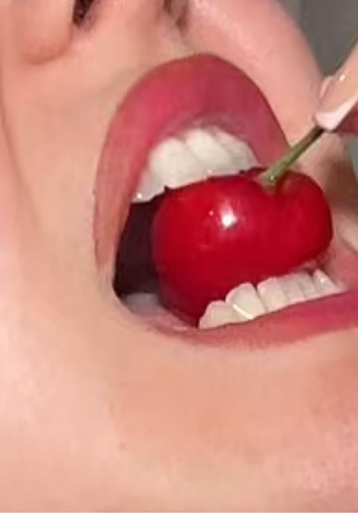 TikTok post by @teodoranct for NYX COSMETICS FRANCE. Caption reads: qui a déjà eu envie de manger ses smushy lip balms....