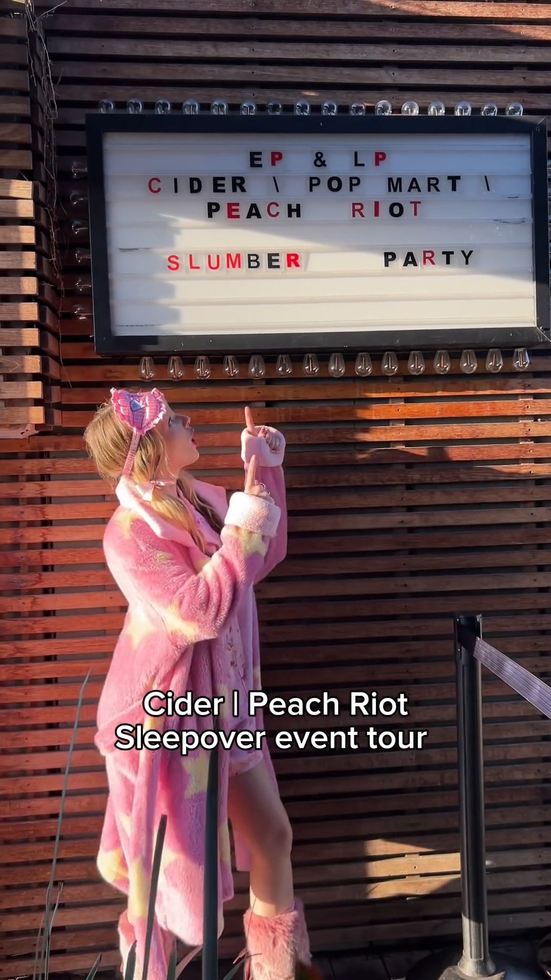 Instagram post by @cidergang for Cider. Caption reads: only @peachriotofficial stans welcome in our house....