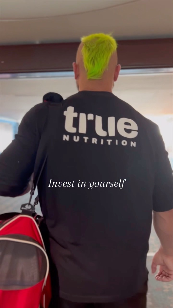 Instagram post by @thebodybuildingvegan for True Nutrition. Caption reads: [...] invest by only using the best - from....