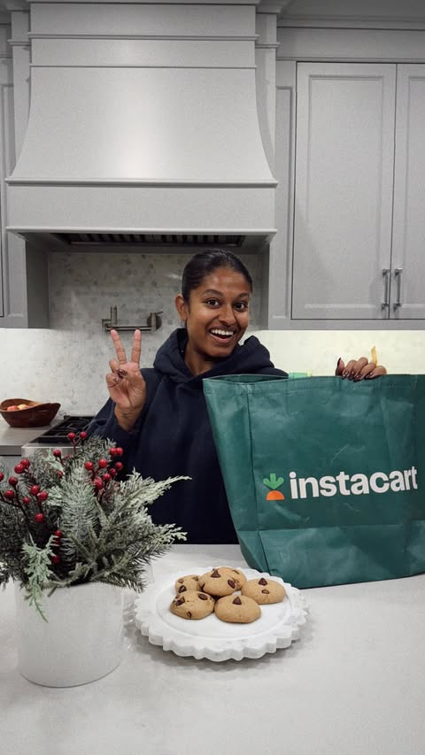 Instagram post by @durka.muru for Instacart. Caption reads: [...] that taste like tradition ✨🍪 Thanks....