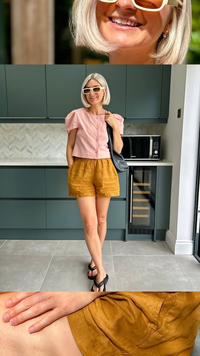 Instagram post by an influencer for Birkenstock. Caption reads: [...] shorts @fatface and shoes @birkenstock . . .....