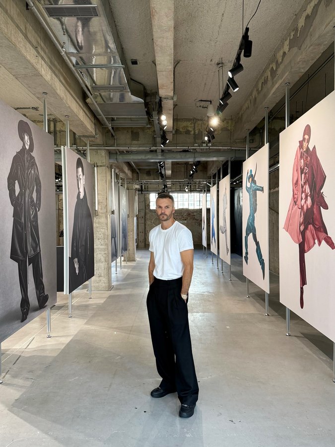 Instagram post by @kris_van_assche for ANTA. Caption reads: PRESENTING MY FIRST COLLECTION WITH ANTAZERO....