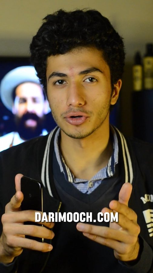 Instagram post by @thyhassanmazari for Dari Mooch. Caption reads: [...] back from your long hair goals?  The....