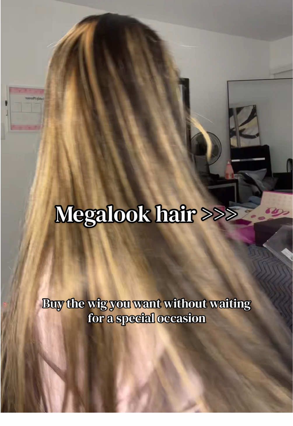 TikTok post by @idyh88 for Megalook. Caption reads: @Megalookhair @Megalook Hair -Amy [...].