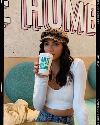 Instagram post by @nataleelinez for Brixton. Caption reads: how much of this do you think i’d have to consume....