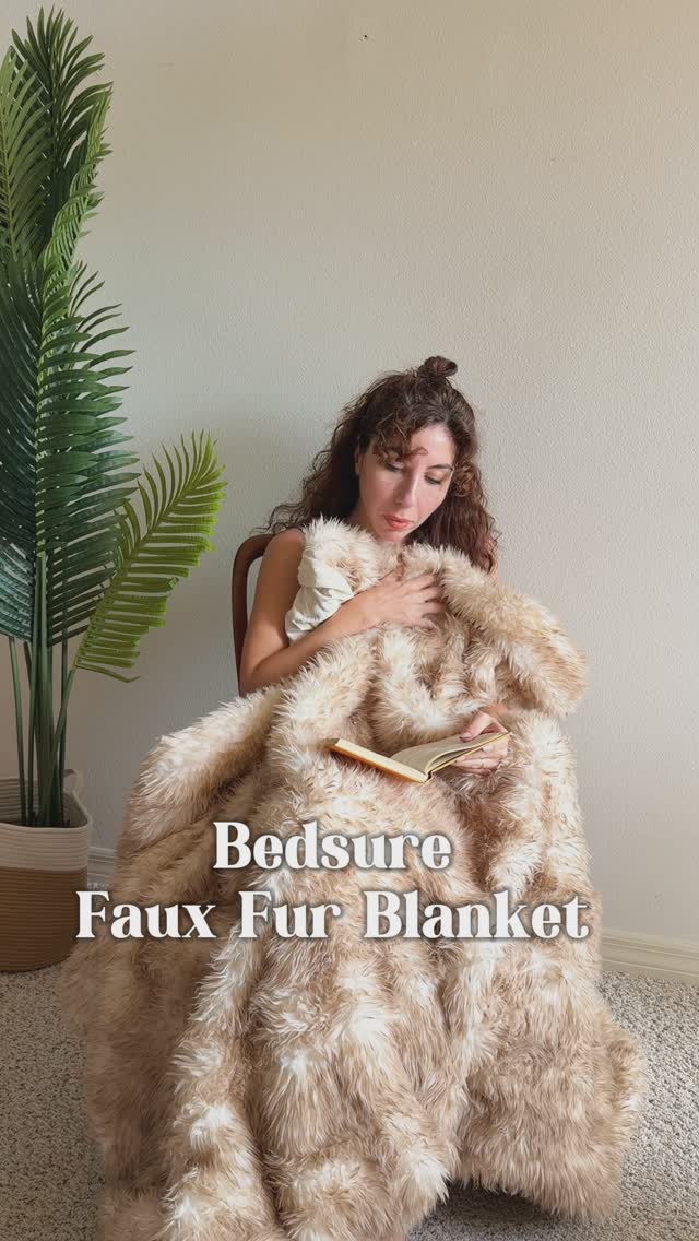 Instagram post by @gokceercan for Bedsure Home. Caption reads: ✨Wrap yourself in ultimate comfort with the....