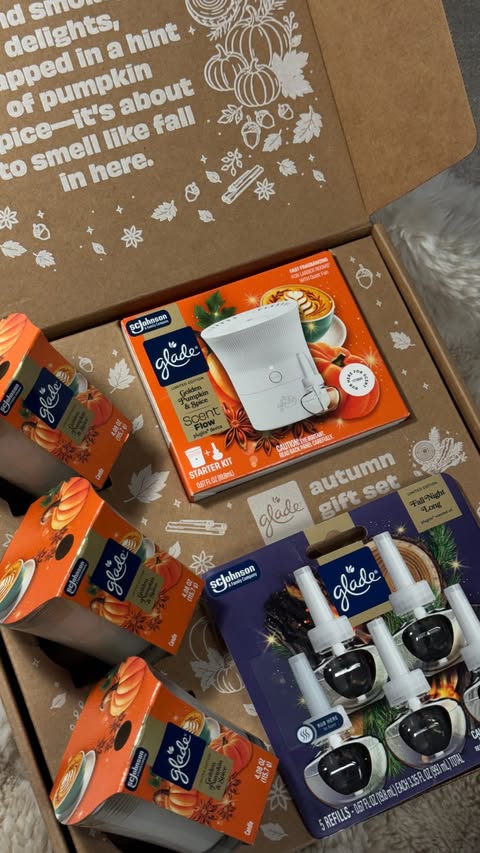 Instagram post by @jennipherrxo for Glade. Caption reads: #GladePartner The pumpkins were step one. [...].