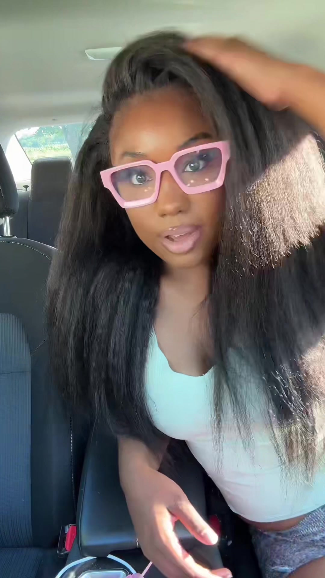 TikTok post by @yungchicago773 for Ashimary Hair. Caption reads: @Ashimary Hair Beauty Glueless Newborn [...].