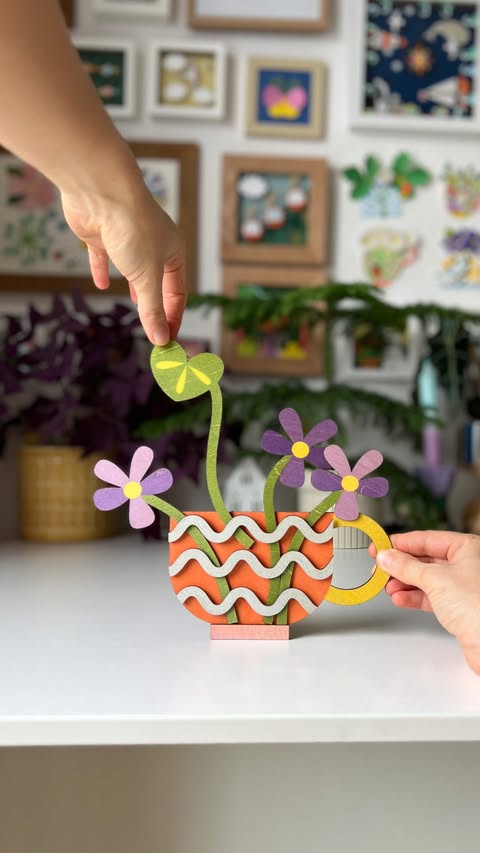 Instagram post by @marina.esterlein for xTool Deutschland. Caption reads: More flowers! 🌸 (Werbung) I’m one of those people....