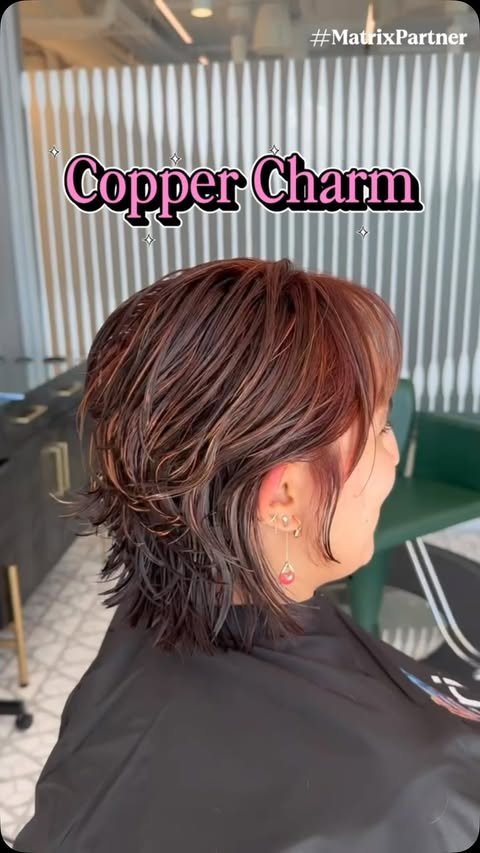 Instagram post by @thy_stylist for Matrix. Caption reads: [...] copper has officially entered the chat!....