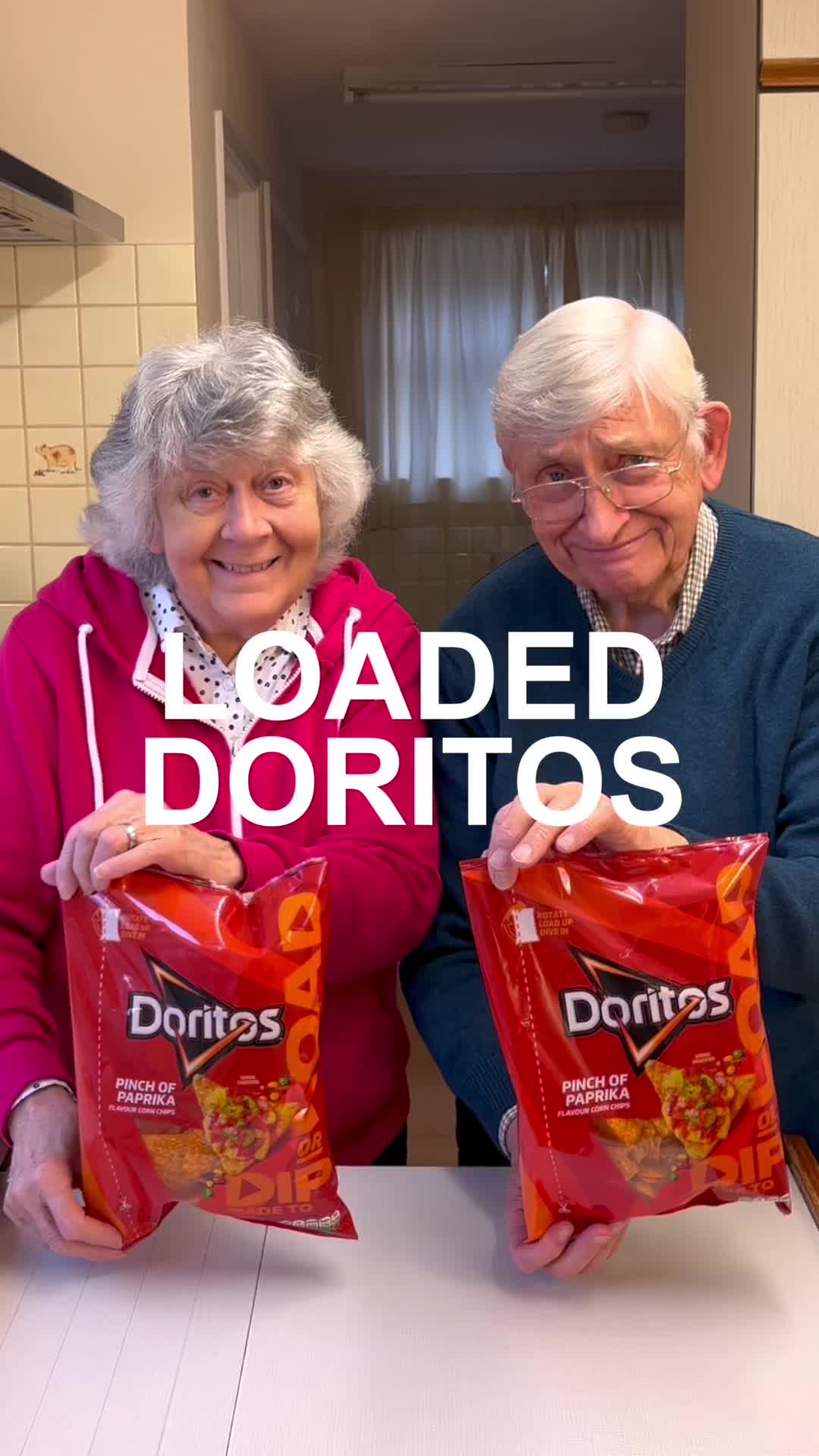 TikTok post by @makemeaoffer for Doritos. Caption reads: AD When my parents loaded up their @Doritos UK....
