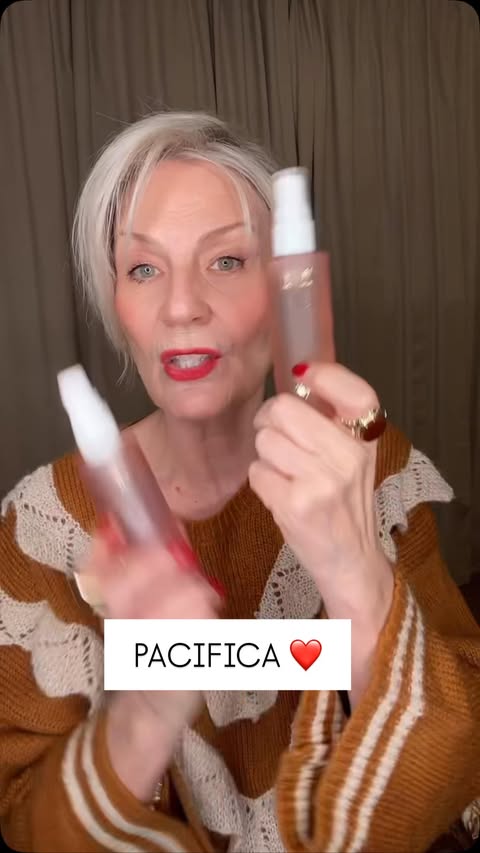 Instagram post by @sustainablefashionstyle for Pacifica Beauty. Caption reads: Been getting compliments on my skin. THANK YOU! So....