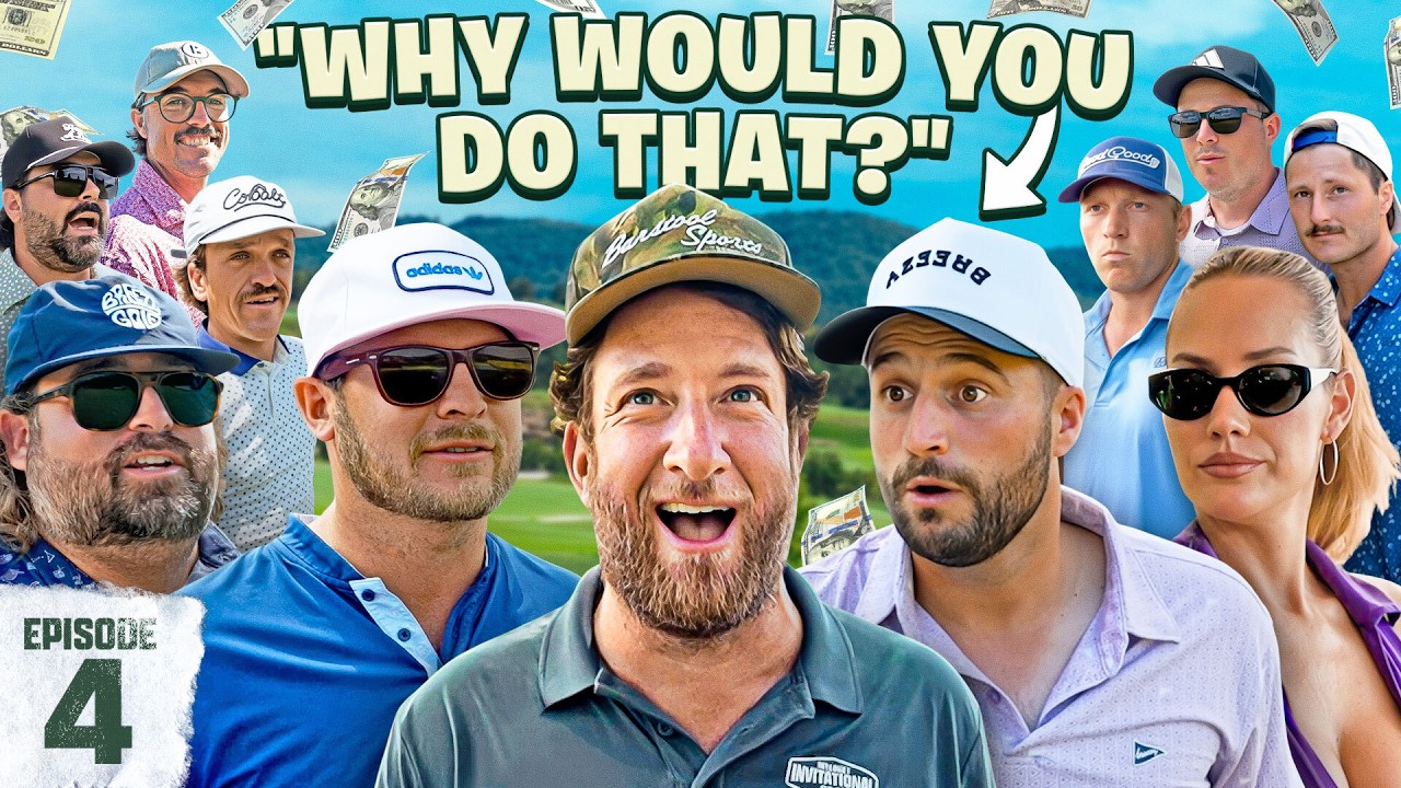 YouTube post by @ForePlayGolf for DraftKings. Caption reads: The Decision Of A Lifetime | Internet Invitational....