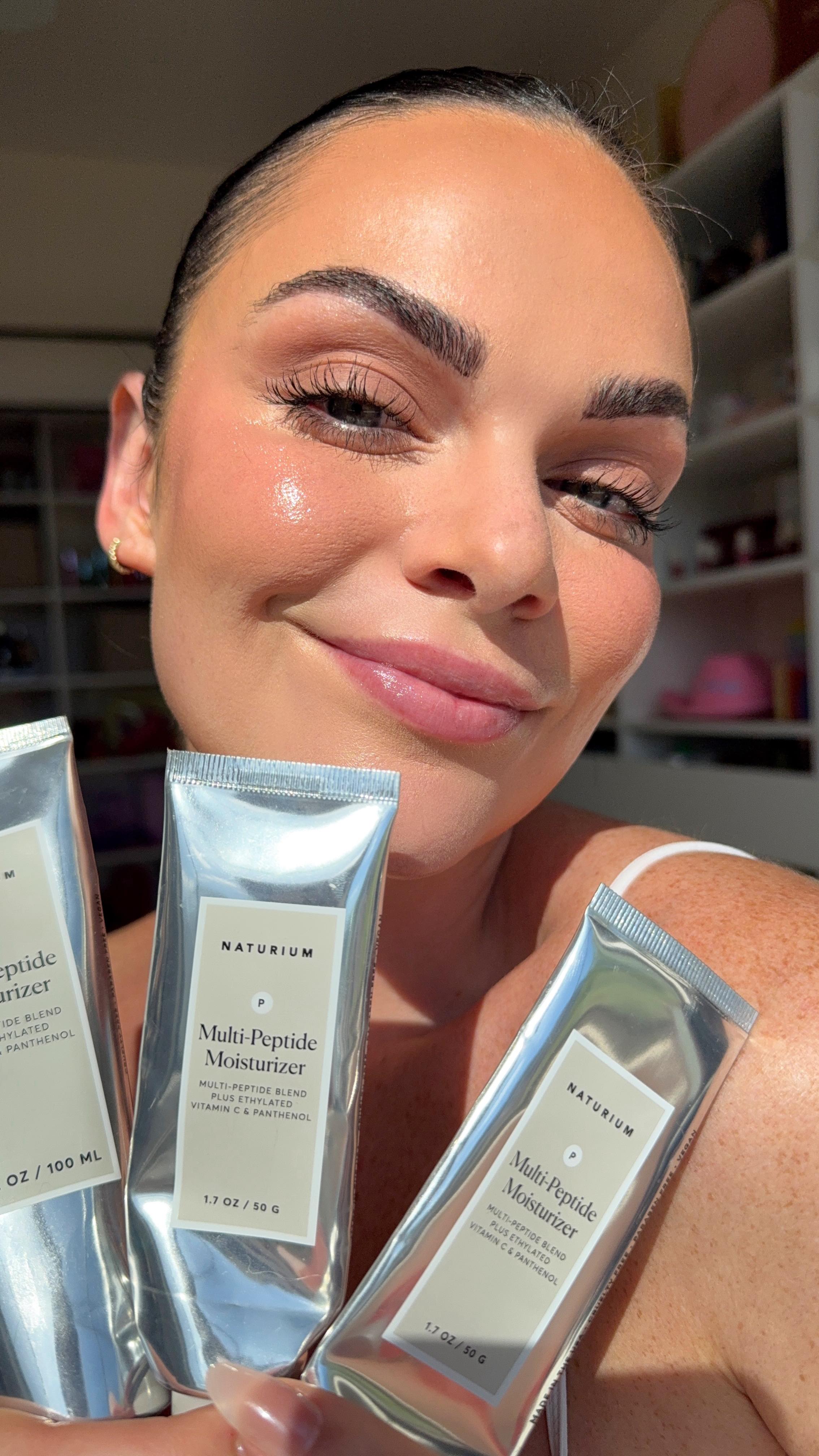 Instagram post by @kristynhoffman for Naturium. Caption reads: #NaturiumPartner It’s easy to be consistent with....