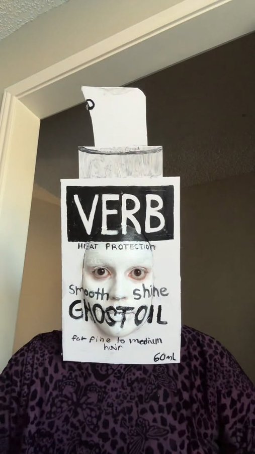 Instagram post by @probably_prisma for Verb Products. Caption reads: Boo! 👻 you look like you’ve seen a ghost. 

Using....