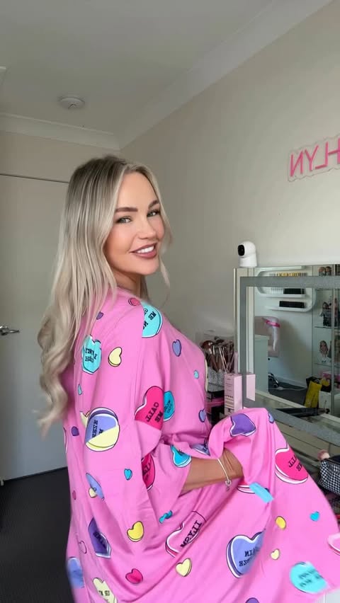 Instagram post by @dj.kaitlyn for The Oodie. Caption reads: Guys I’m obsessed with @the_oodie 💗 comfiest....