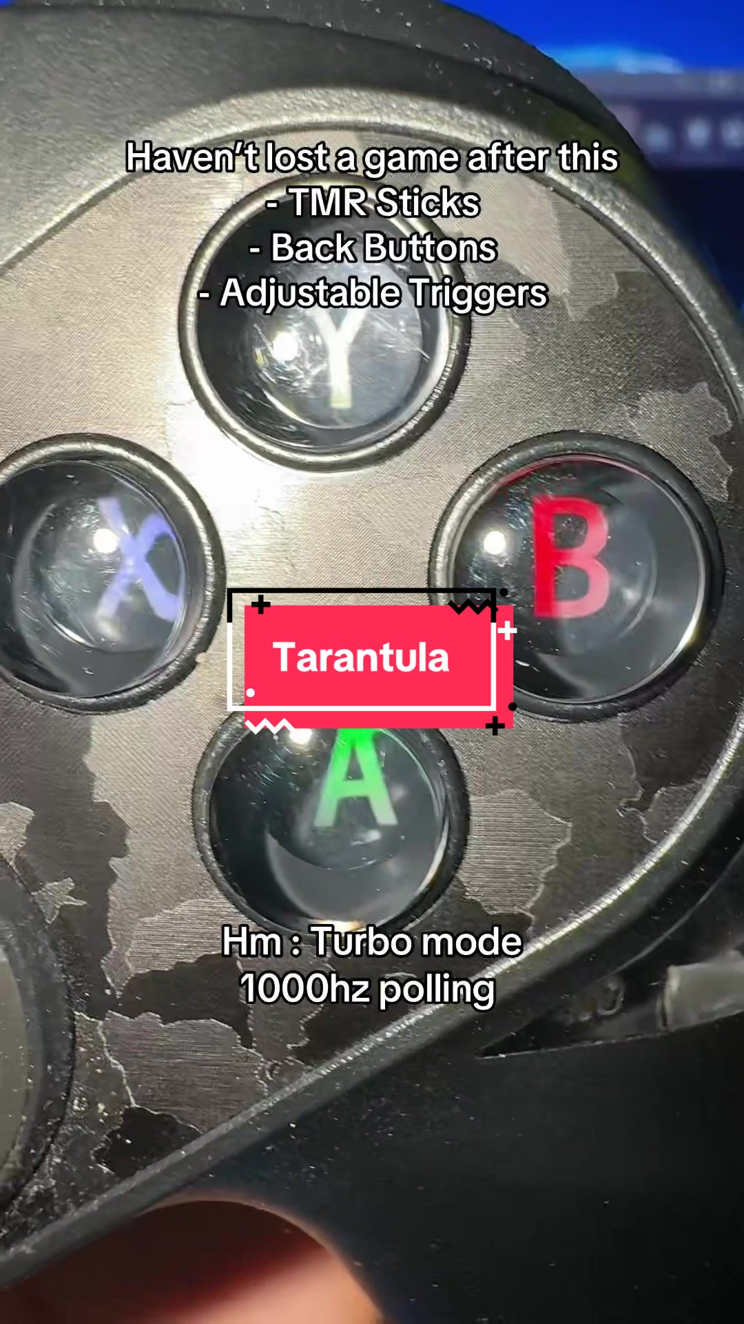 TikTok post by @cookiingeasyt3 for GameSir. Caption reads: [...] mode won’t get my walls taken @GameSir....