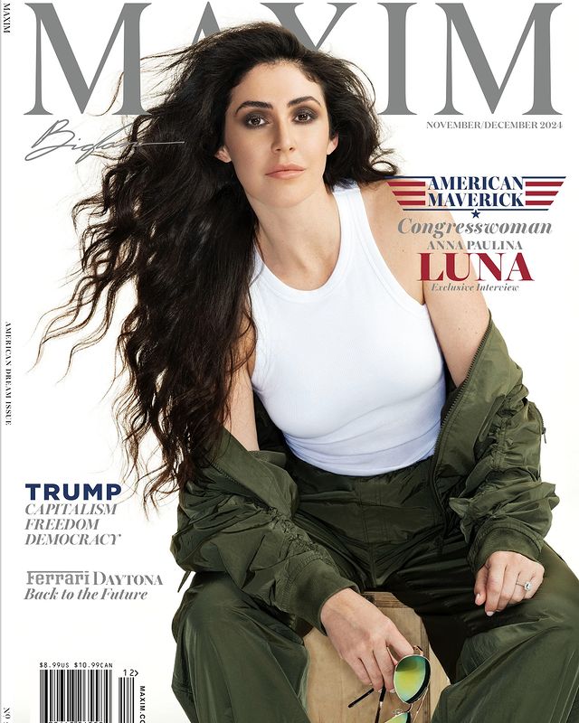 Instagram post by @realannapaulina for MAXIM. Caption reads: I am excited to announce I have been given the....