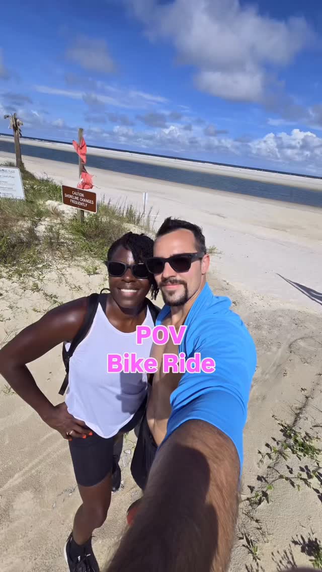 Instagram post by @fitgirlbomb for Ray-Ban. Caption reads: Biking through the park, taking in the views,....